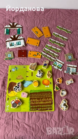 Дървена детска ферма