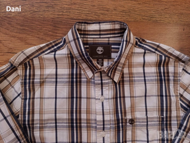 Карирана риза Timberland , снимка 2 - Ризи - 52010557