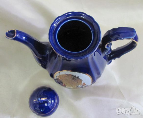 Порцеланов Чайник маркиран с позлата, снимка 8 - Антикварни и старинни предмети - 42267653