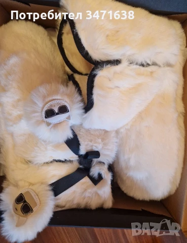 Пантофи в бяло на Karl Lagerfeld, L размер , снимка 2 - Пантофи - 51000473