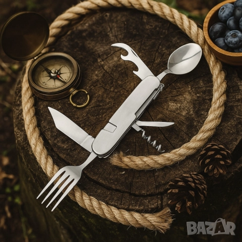 Мултифункционално ножче 6 в 1 – Всичко, от което се нуждаеш на открито, снимка 4 - Други - 51947620