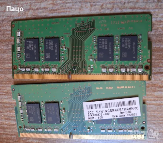 Samsung 16gb/2X8/ Pc4-19200 Ddr4-2400mhz So-Dimm Memory/M471A1K43BB1, снимка 10 - RAM памет - 56262004