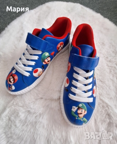 Кецове с принт Super Mario - 28 лв, снимка 2 - Детски гуменки - 52106024