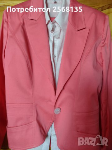 Разкошен Костюм 3 Части-САКО+ПАНТАЛОН+РИЗА в цвят „скарида“! НОВ!, снимка 3 - Костюми - 41983098