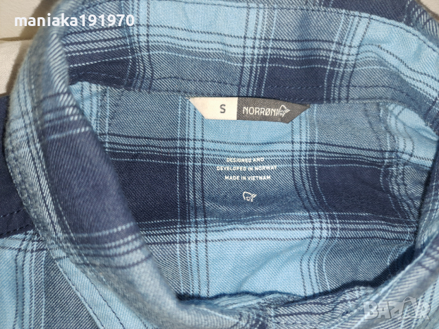 Norrona svalbard flannel Shirt Men (S) мъжка риза , снимка 11 - Ризи - 44756796