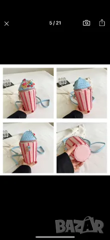 Чанта сладолед розова, снимка 3 - Чанти - 50397154