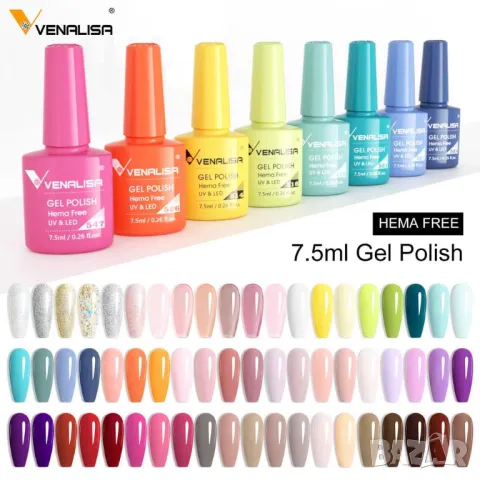 Venalisa VIP2 Нови 60 цвята гел лак серия ВИП 2, снимка 16 - Продукти за маникюр - 29457357