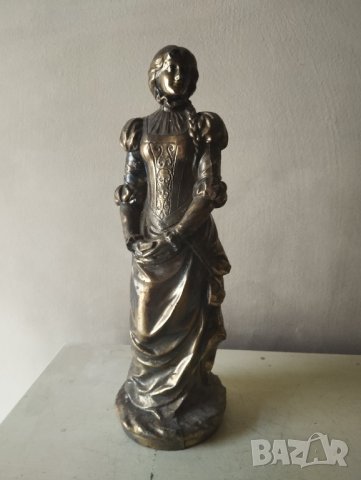 метална статуетка-викториянска дама, снимка 1 - Други ценни предмети - 41930906