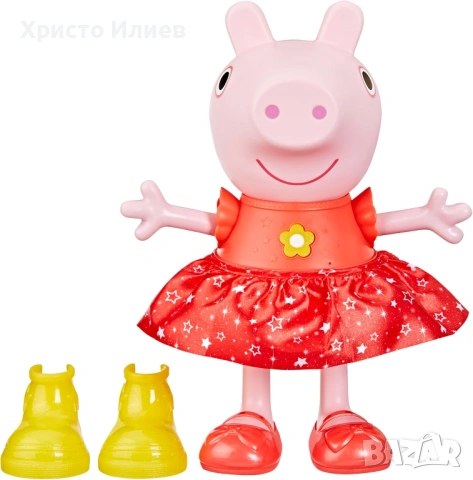 Peppa Pig Интерактивна Пепа Музикална кукла Пепа Парти в калните локви, снимка 10 - Образователни игри - 53208802