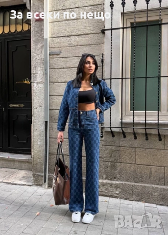 Gucci Дамски Син Комплект Гучи Код E1122