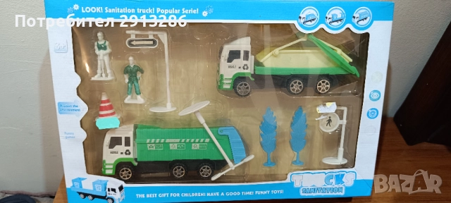 Боклукчийски камиони и пожарникарски сет