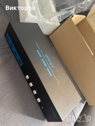 VPFET VP-SW345 KVM Switch 4x3 | HDMI 2.1 + DisplayPort 1.4 | Чисто нов