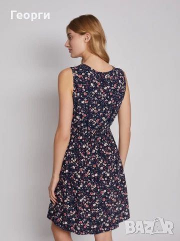 Лятна рокля без ръкави с флорален принт, снимка 2 - Рокли - 50560959