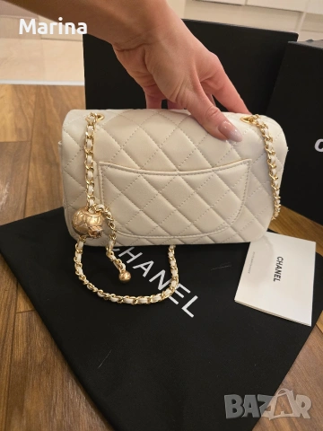 Налична чанта Chanel Mini square, снимка 9 - Чанти - 53322860
