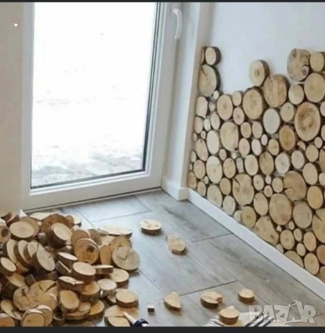 Пана от дървени шайби, снимка 6 - Декорация за дома - 39710152