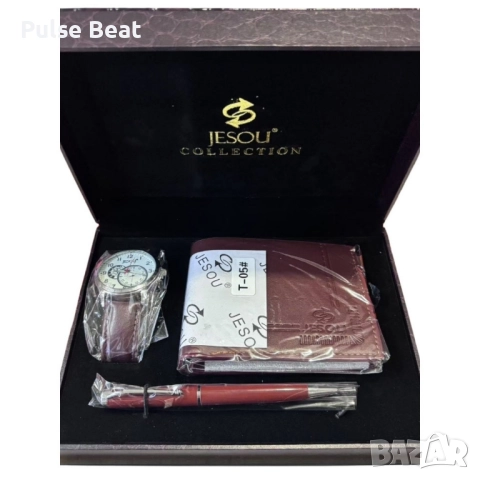 Луксозен подарък за всеки мъж – Часовник, портфейл и химикалка, снимка 5 - Подаръци за мъже - 52045401