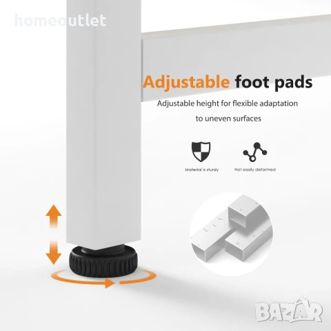 ПРОМОЦИЯ Ъглово бюро с L-образен плот и универсално приложение 10CZWKZJ02-MO, снимка 5 - Бюра - 50861430