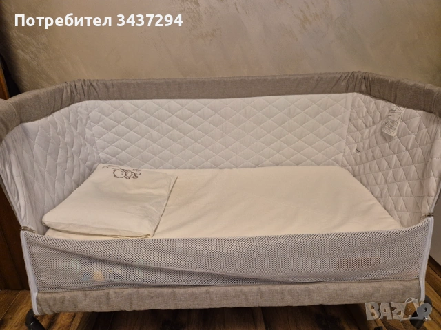 Бебешко легло Cangaroo "Next to me ", снимка 4 - Кошарки - 53712493