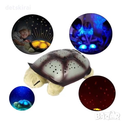 нощна лампа костенурка, снимка 2 - Музикални играчки - 52280726