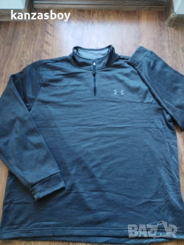 Under Armour Men's Armour Fleece 1/4 Zip Slub - ГОЛЯМА мъжка блуза НОВО БЕЗ ЕТИКЕТИ 3ХЛ, снимка 6 - Спортни дрехи, екипи - 52228387
