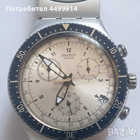 Мъжки часовник Swatch Irony Chronograph, снимка 2 - Антикварни и старинни предмети - 51318437