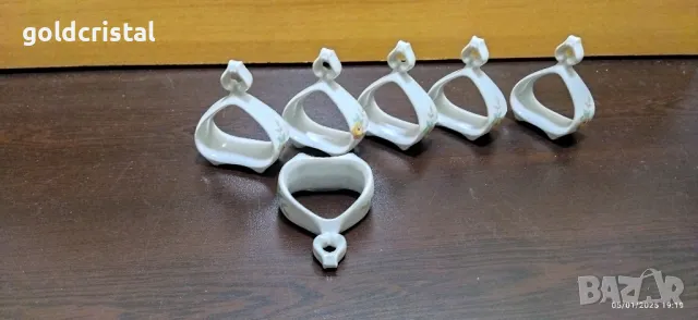 Стар български порцелан пръстени за салфетки , снимка 8 - Антикварни и старинни предмети - 48562750