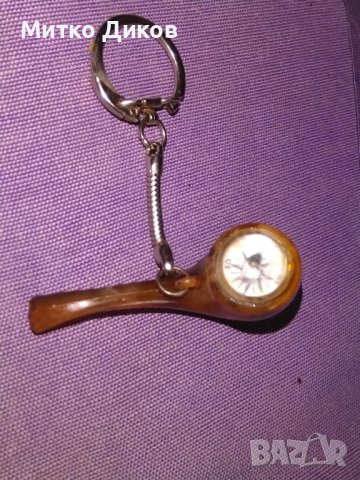 Ключодържател лула с компас тарикатски, снимка 1 - Колекции - 41508394