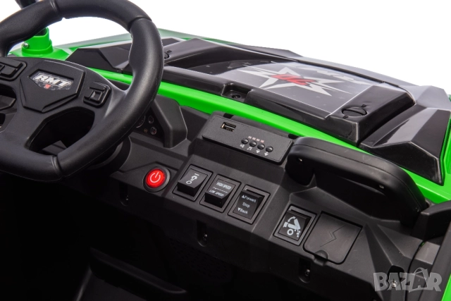 Акумулаторен джип Trunk Green, снимка 8 - Детски велосипеди, триколки и коли - 52475381