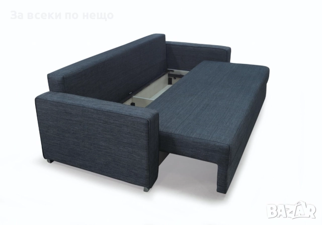 FLEXI диван 3-ка с ракла разтегателен сиво-син меланж Код P1511, снимка 3 - Дивани и мека мебел - 52339018
