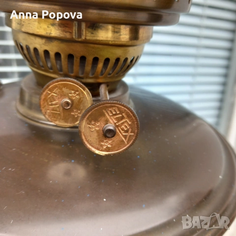 Английска газова лампа, снимка 5 - Антикварни и старинни предмети - 53867738