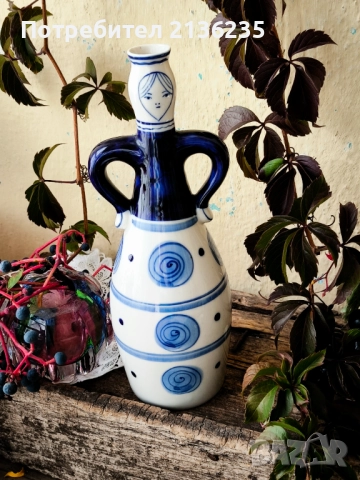 Бутилка/ваза Гжель 