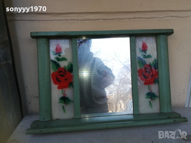 СТАРИННО ОГЛЕДАЛО-АНТИКА 0502221921, снимка 5 - Антикварни и старинни предмети - 35684760