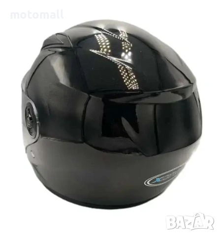 Отворена каска за скутер черен гланц 02021, снимка 3 - Аксесоари и консумативи - 53389534