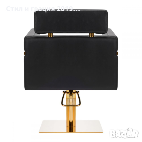 Фризьорски стол Gabbiano Toledo - златисто черен, снимка 5 - Фризьорски столове - 44765436