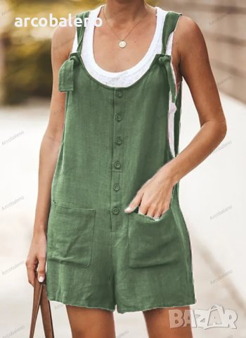 Дамски моден летен къс гащеризон, 8цвята , снимка 2 - Гащеризони - 41565956