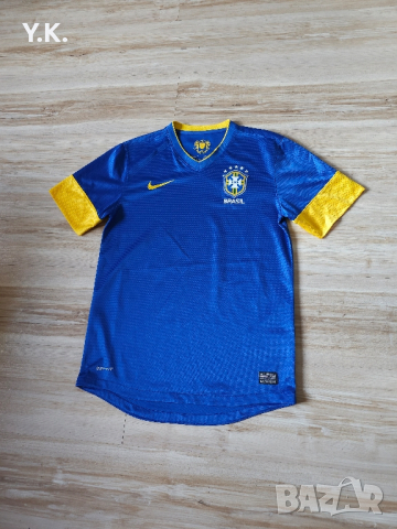 Оригинална мъжка тениска Nike Dri-Fit x Brazil National Football Team / Season 12 (Away), снимка 2 - Тениски - 44742367
