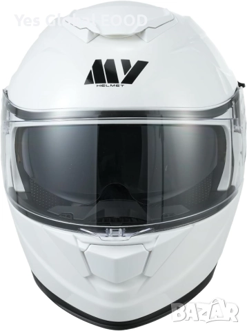 MY 935 модулна каска, ECE 22.06, двойно стъкло, бяла, M/XXL N3, снимка 5 - Аксесоари и консумативи - 51910621