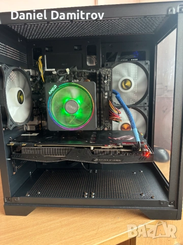 Геймърски компютър Ryzen 5 2600,GTX 1070 8GB,16GB RAM,128 GB SSD NVMe, 1 TB HDD, снимка 5 - Геймърски - 53617560