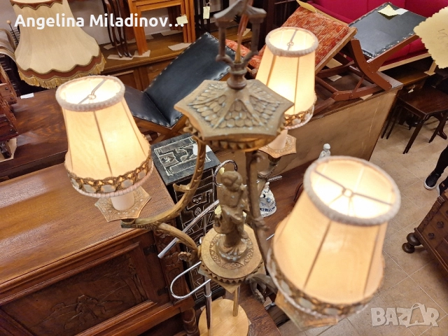 Винтидж полилей месинг , снимка 9 - Полилеи - 51924219