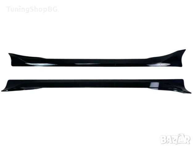 Добавки за прагове за Tesla Model Y черен гланц