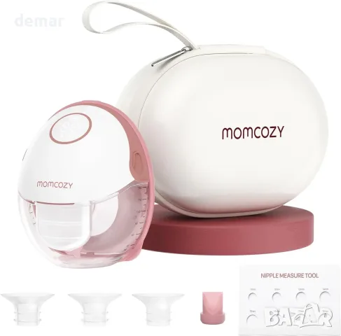 Единична преносима помпа за кърма Momcozy M6 без свободни ръце, червена