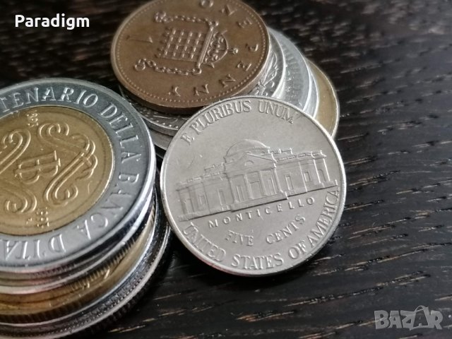 Монета - САЩ - 5 цента | 1998г.