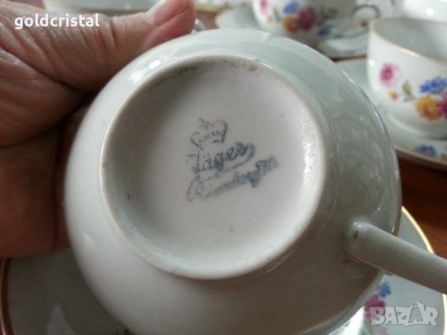 Стар немски порцелан чаши за чай , снимка 3 - Антикварни и старинни предмети - 40551718