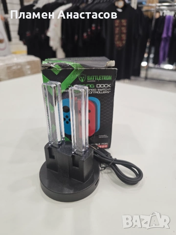 Зарядна станция за Switch Battletron гейм контролери — за Joy-Con (до 4 броя), снимка 4 - Аксесоари - 52973423