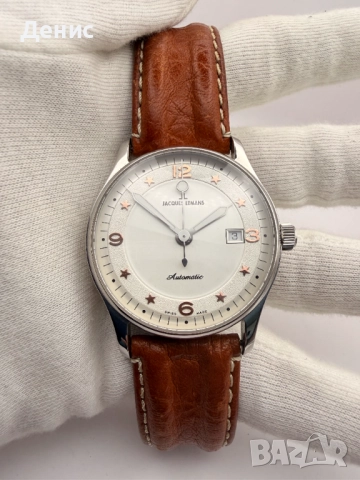  Jacques Lemans Automatic 25 Jewels 1-951 Stars, снимка 2 - Мъжки - 52829502