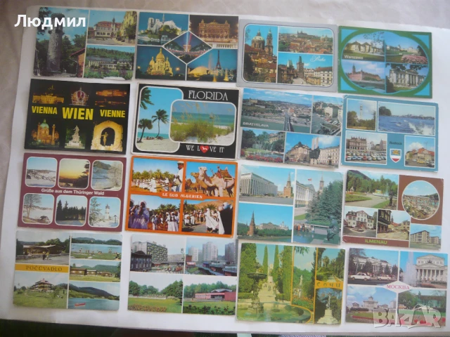 стари пощенски картички с изгледи от много страни, снимка 14 - Колекции - 50517527