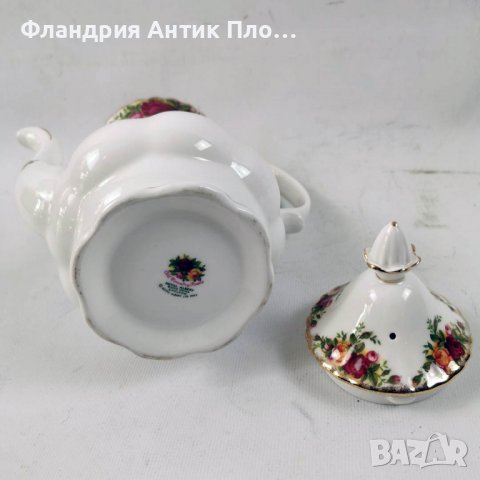 Чайник Royal Albert Old County Roses, снимка 3 - Сервизи - 39998956