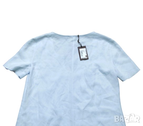 Нова PATRIZIA PEPE Light Blue Shirt Dress Дамска Рокля It 46 (BG L размер), снимка 5 - Рокли - 42655477