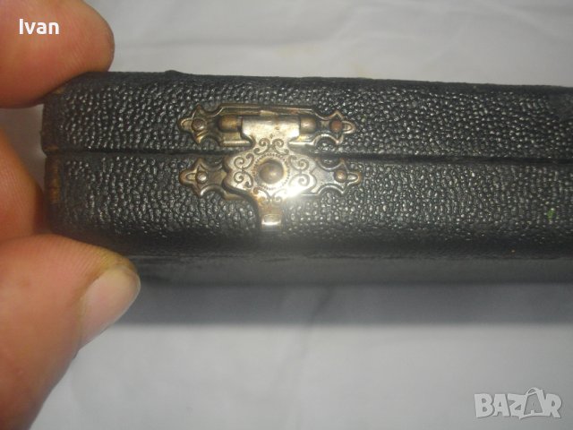 Старинна Кутия За Шублер - Дървена с Кожа и Метални Копчалки-330х110х25мм-Немска, снимка 7 - Антикварни и старинни предмети - 44183957