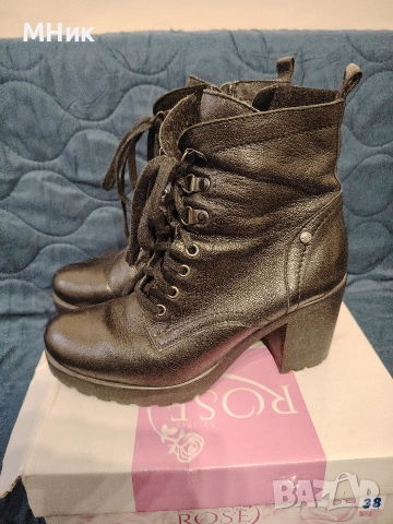 Дамски боти от естествена кожа , снимка 2 - Дамски боти - 52583991